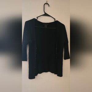 Black Ribbed Women's Sweater